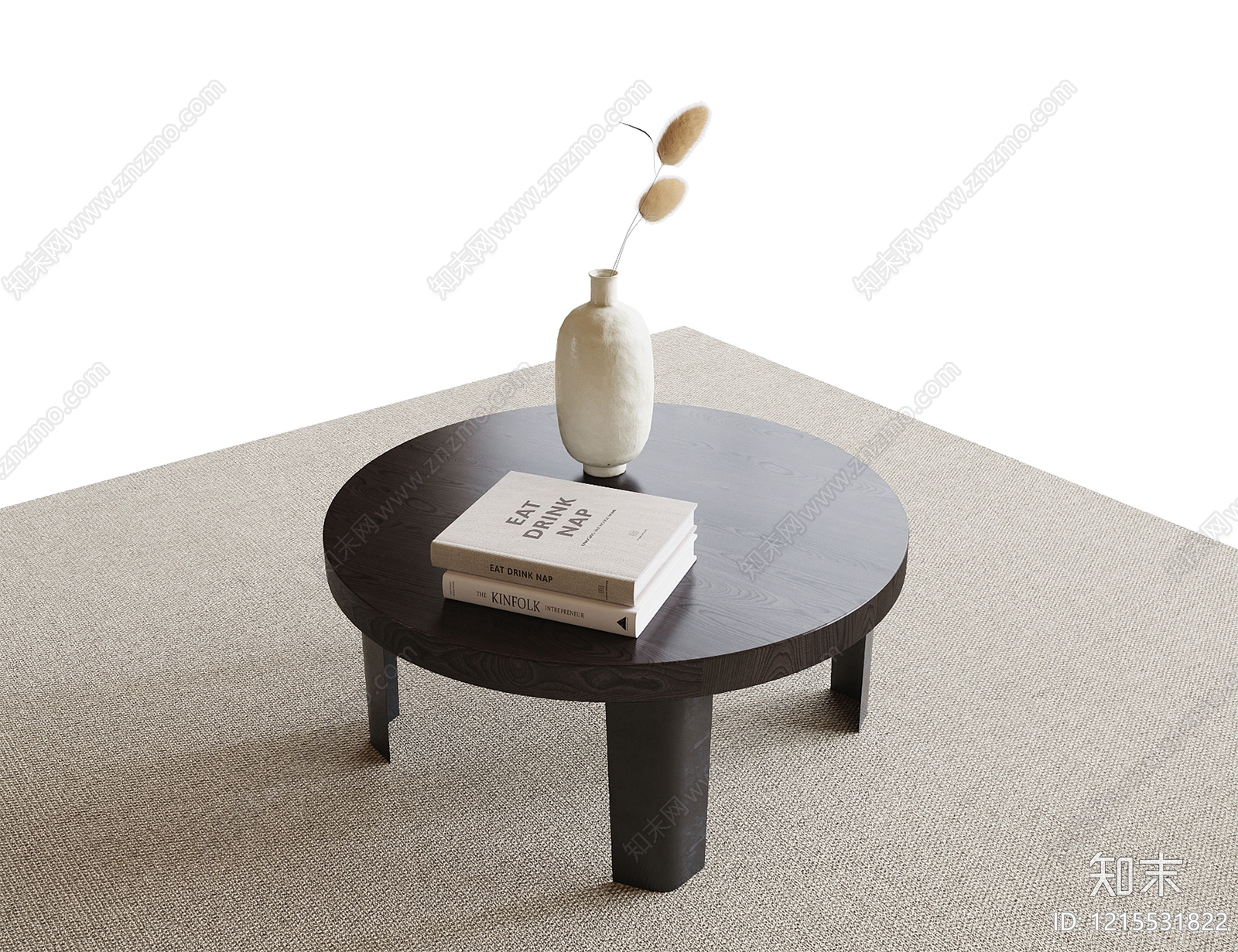 现代茶几SU模型下载【ID:1215531822】