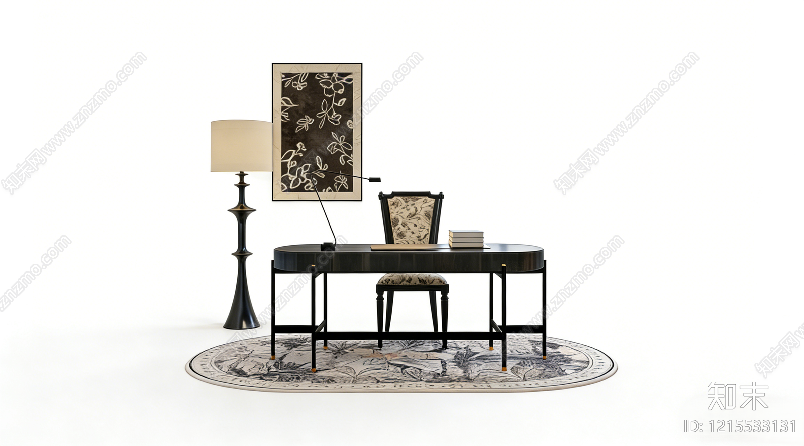 中古风办公椅SU模型下载【ID:1215533131】