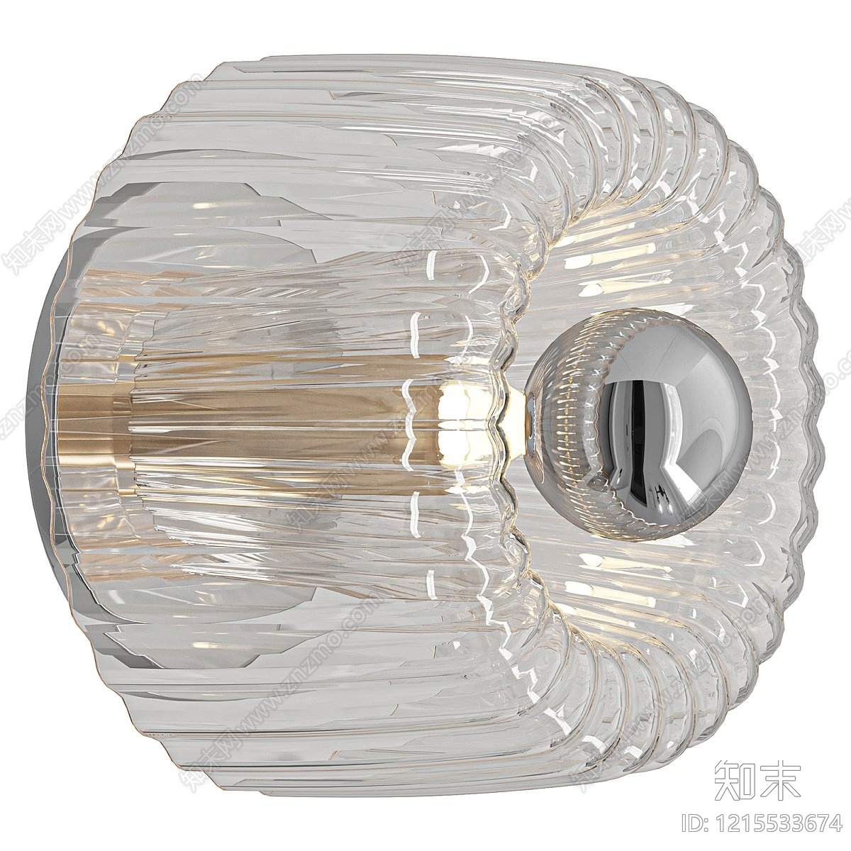 现代轻奢水晶壁灯3D模型下载【ID:1215533674】