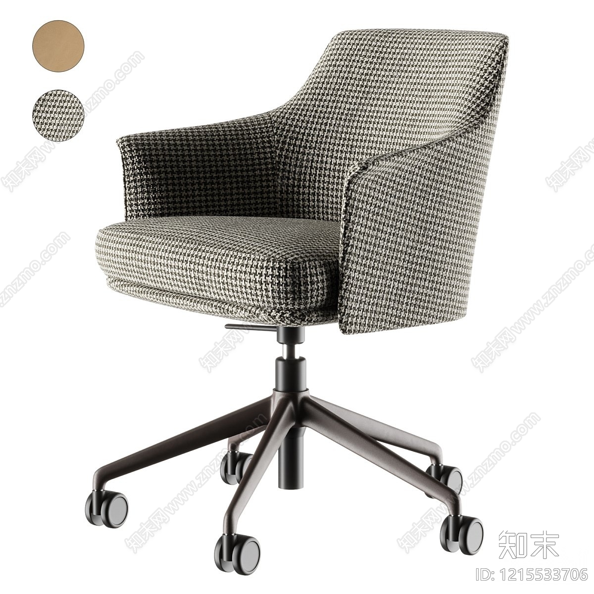 现代简约办公椅3D模型下载【ID:1215533706】