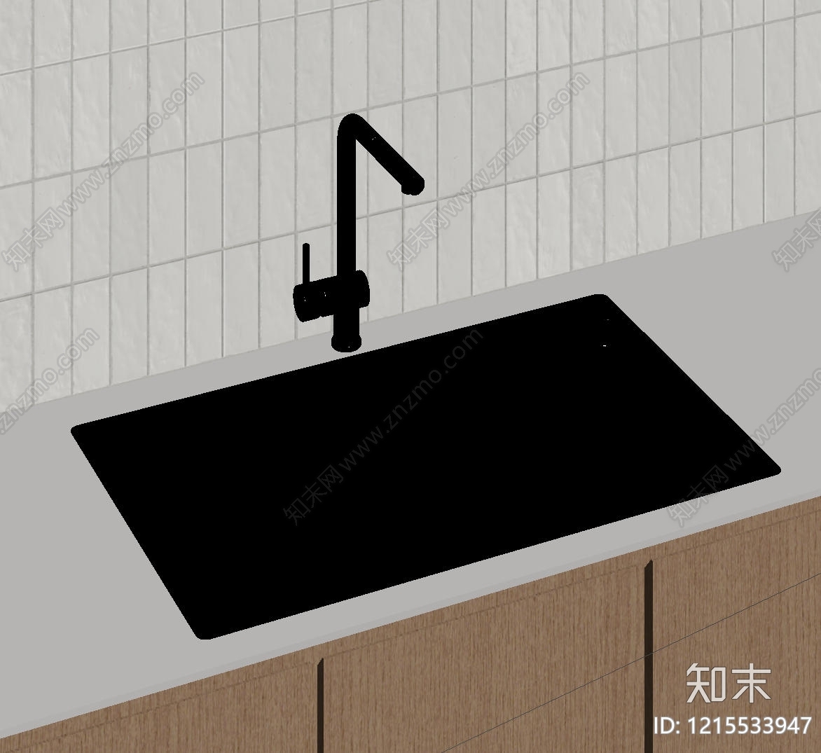 现代简约水槽SU模型下载【ID:1215533947】