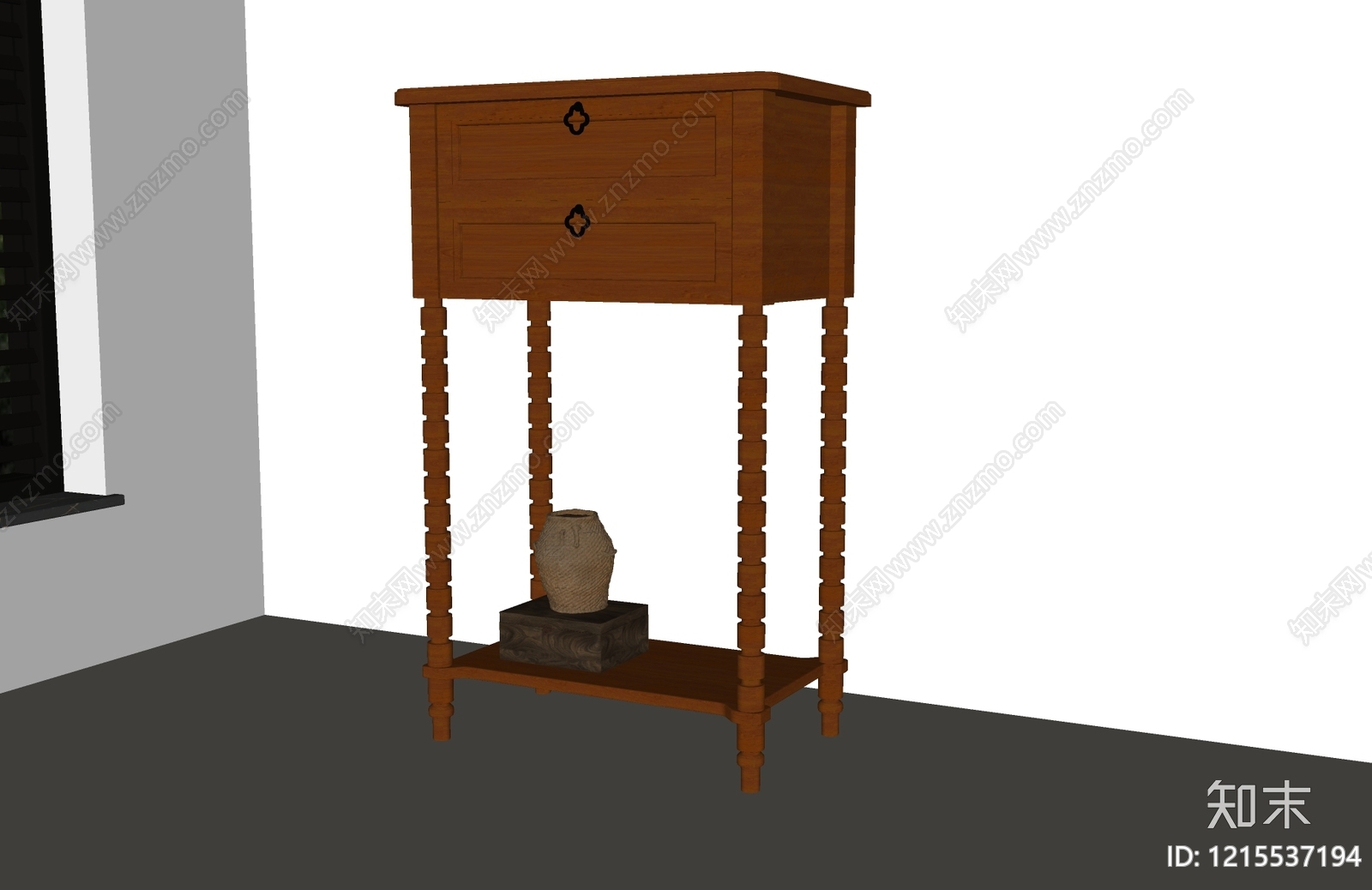 中古风边几SU模型下载【ID:1215537194】