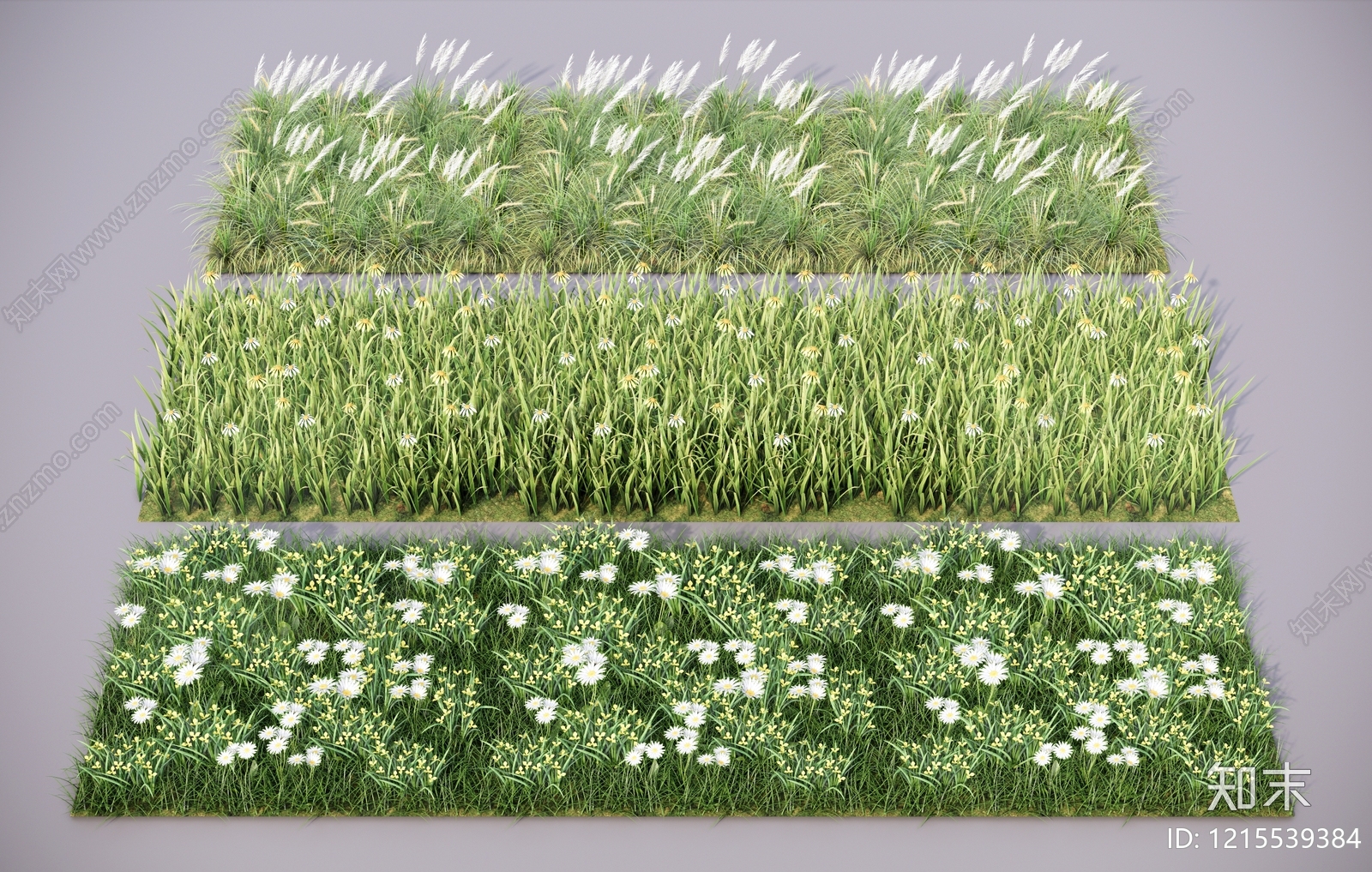 自然主义景观草坪SU模型下载【ID:1215539384】