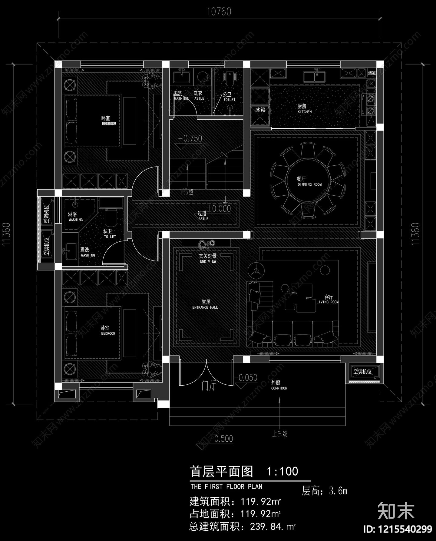 别墅施工图下载【ID:1215540299】