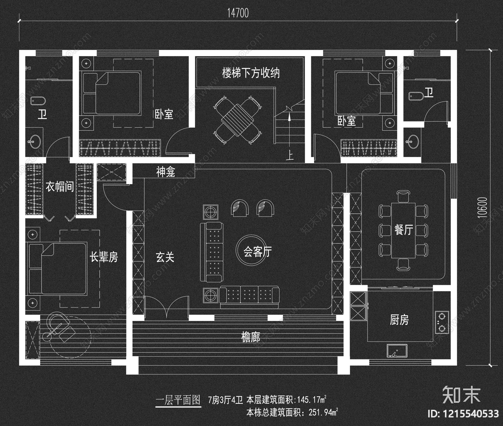 别墅cad施工图下载【ID:1215540533】
