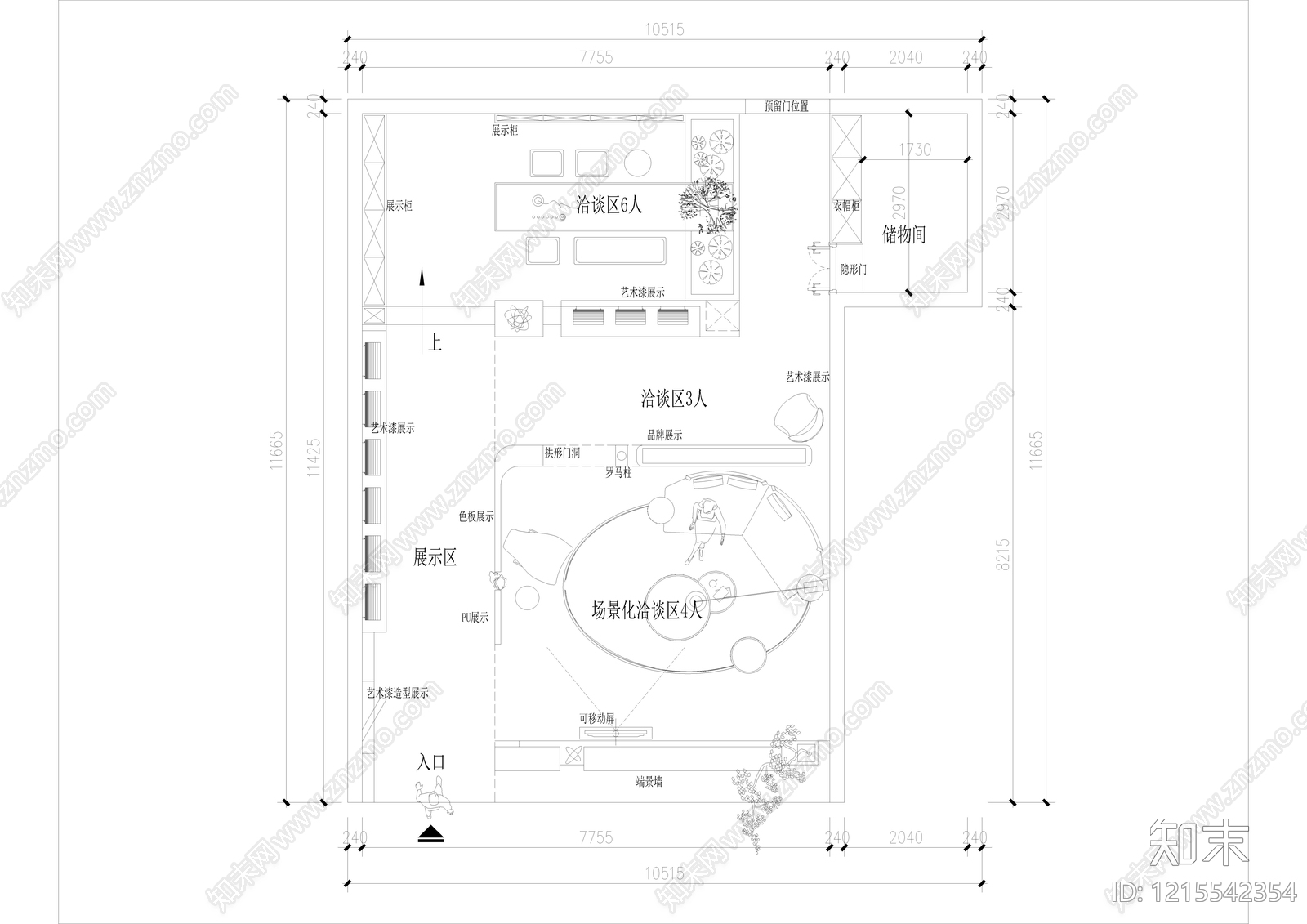 其他展厅cad施工图下载【ID:1215542354】