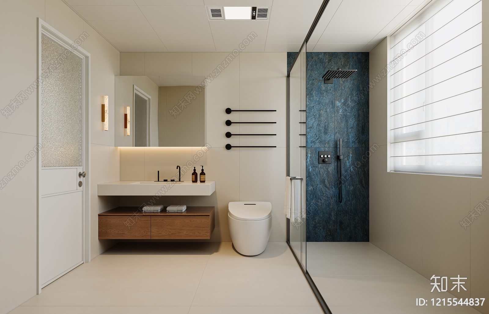 现代简约卫生间3D模型下载【ID:1215544837】
