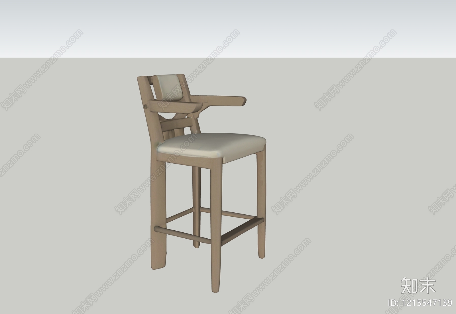 现代简约吧椅SU模型下载【ID:1215547139】