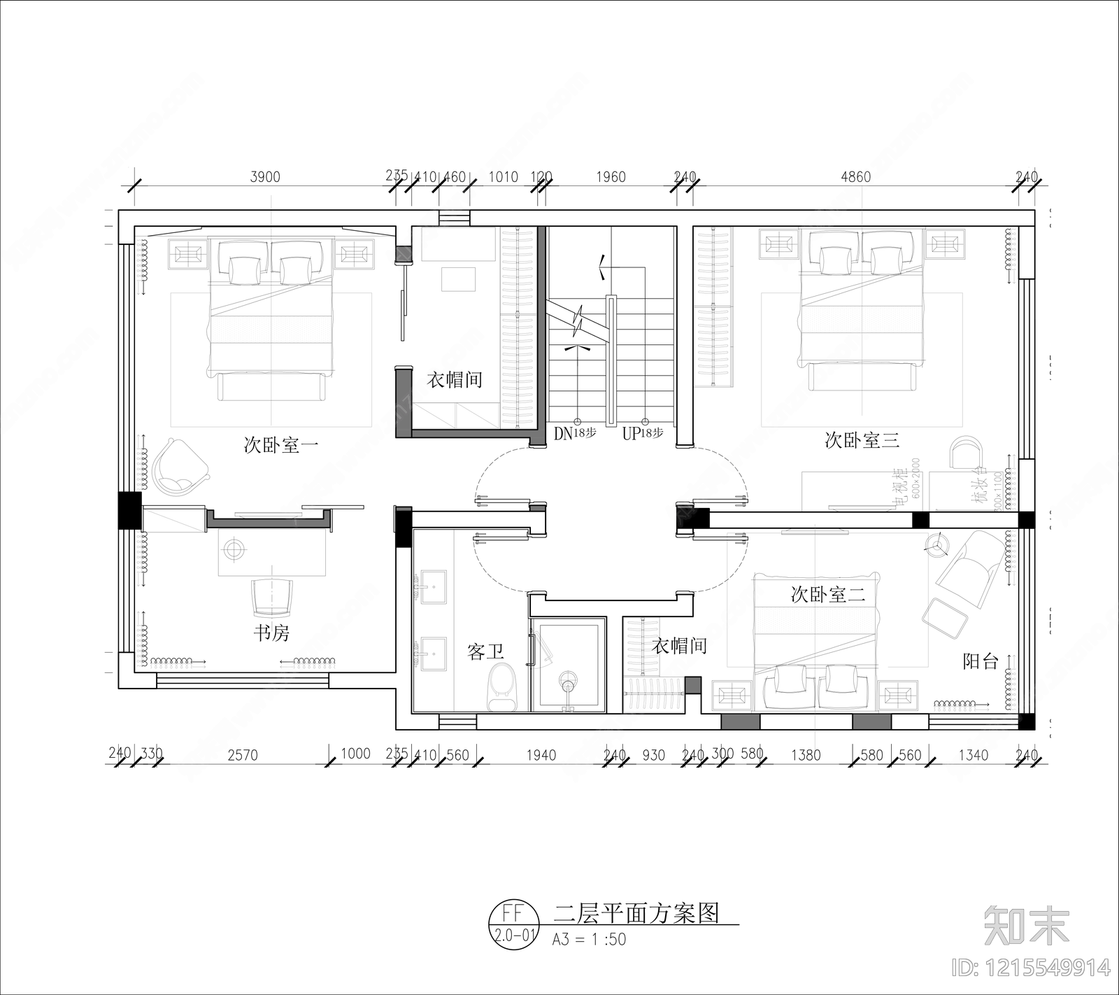 别墅施工图下载【ID:1215549914】