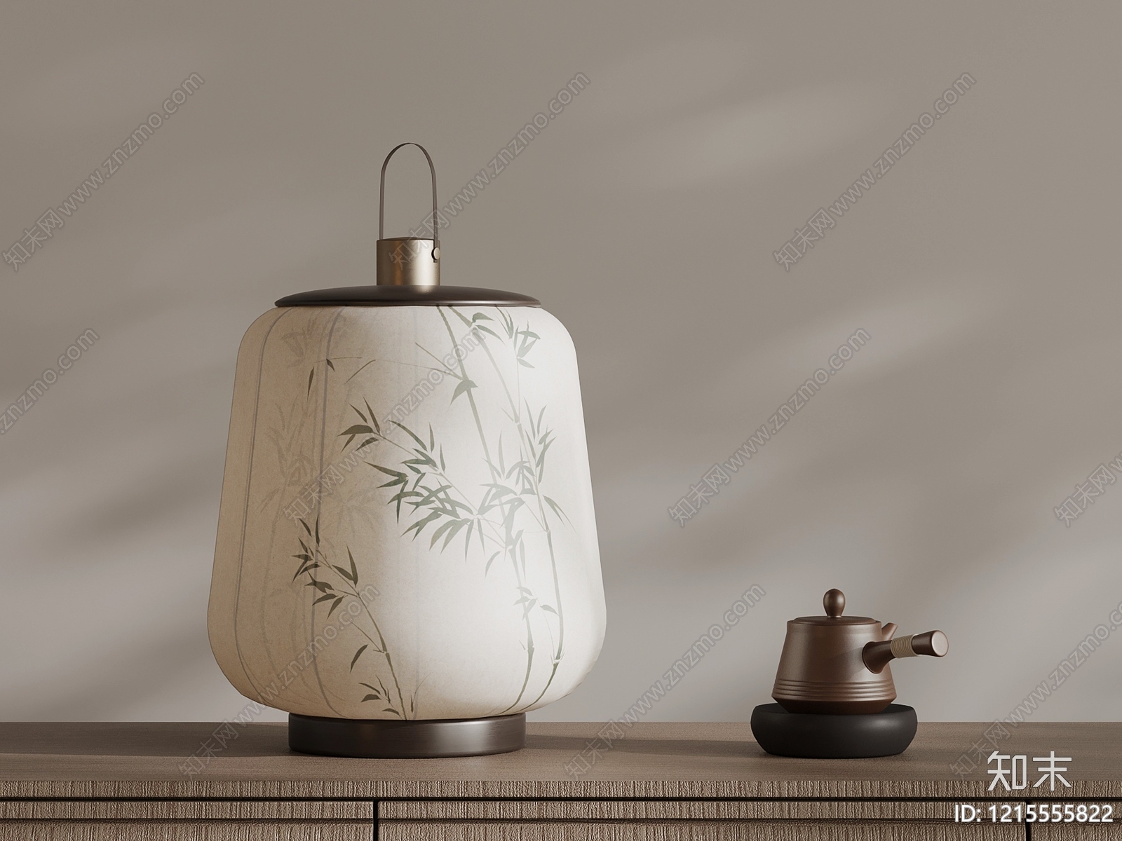 新中式台灯3D模型下载【ID:1215555822】