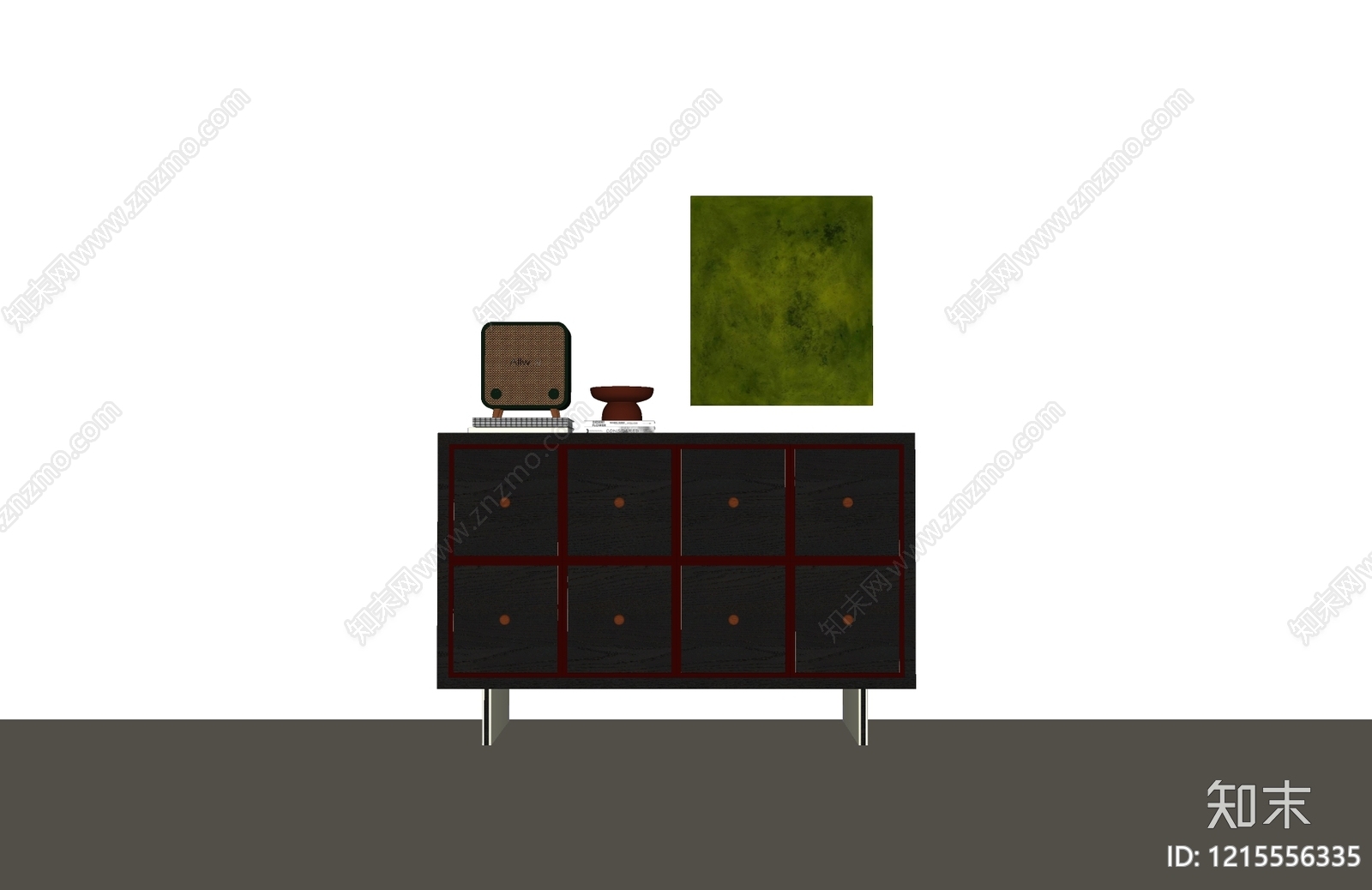 现代简约斗柜SU模型下载【ID:1215556335】