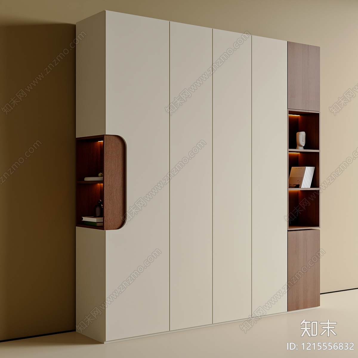 现代简约衣柜3D模型下载【ID:1215556832】