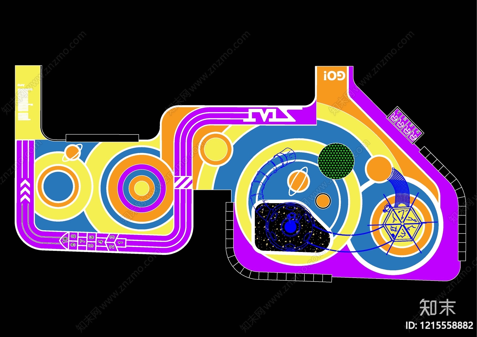 现代幼儿园施工图下载【ID:1215558882】