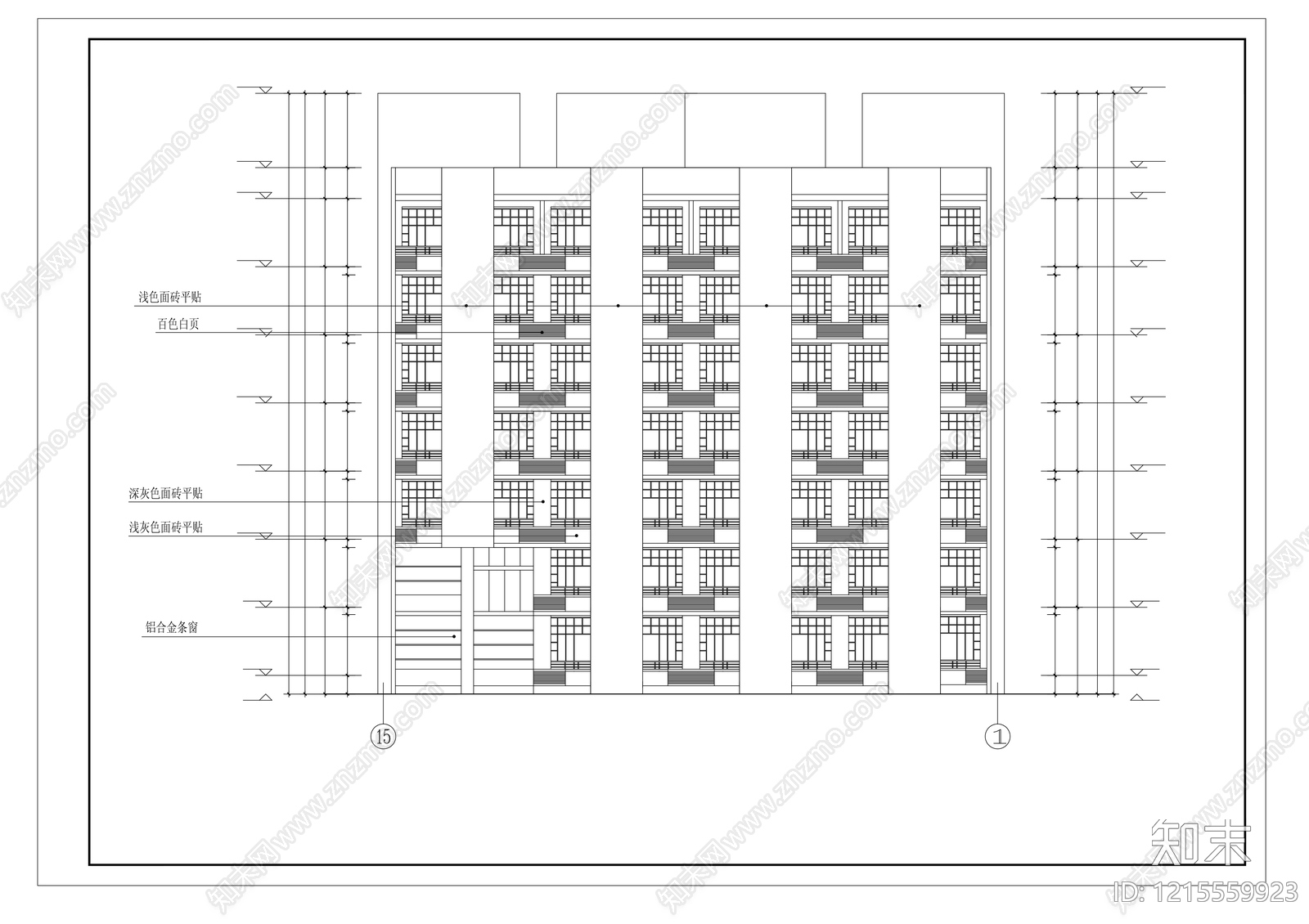 现代医院建筑cad施工图下载【ID:1215559923】