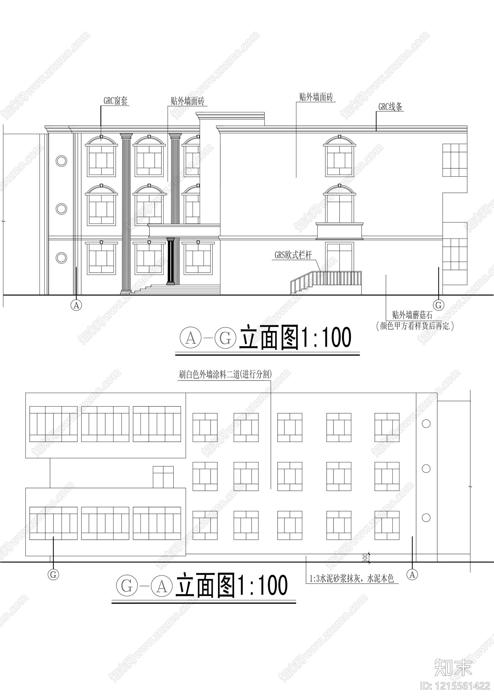 现代医院建筑cad施工图下载【ID:1215561422】