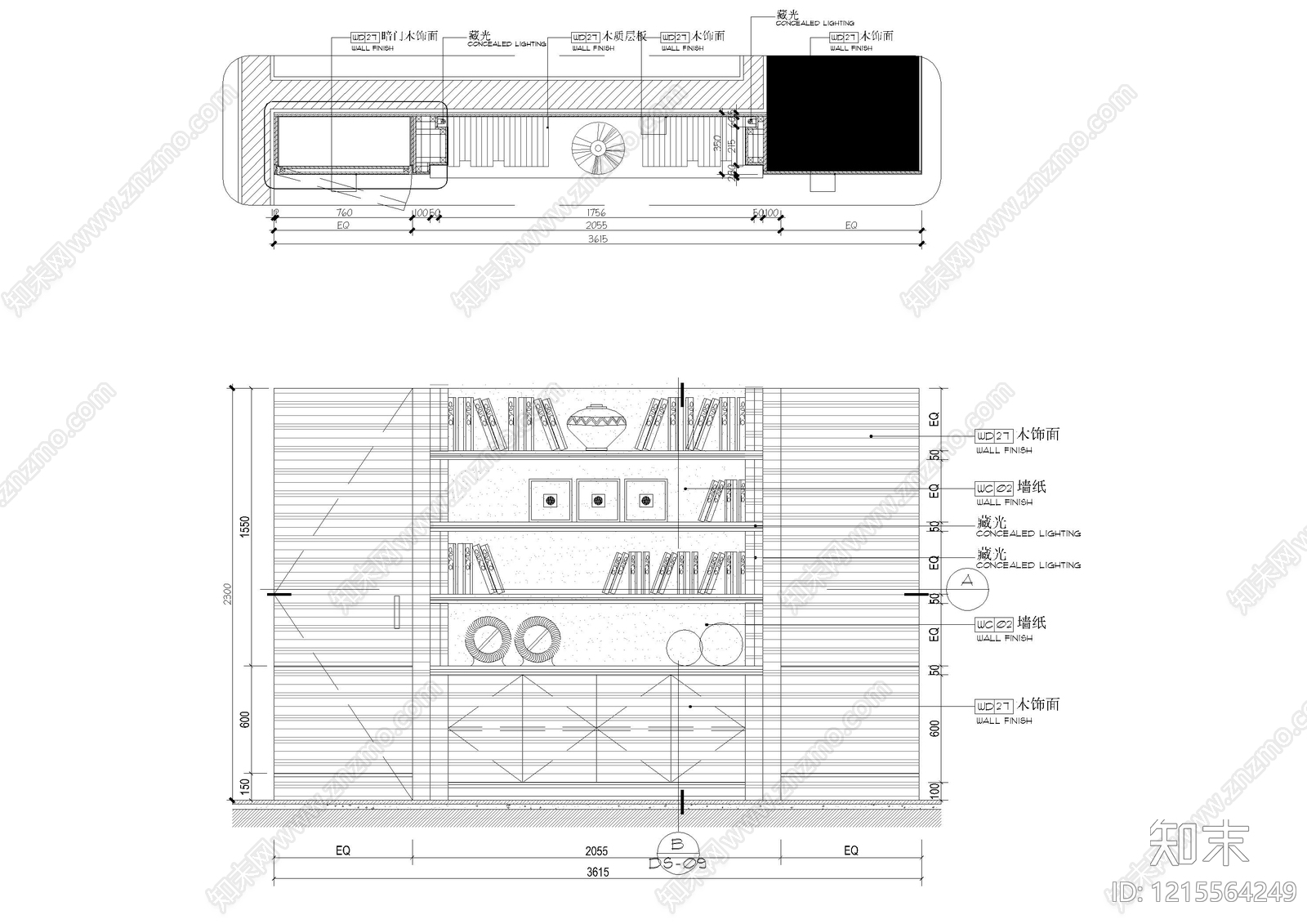 柜体节点cad施工图下载【ID:1215564249】
