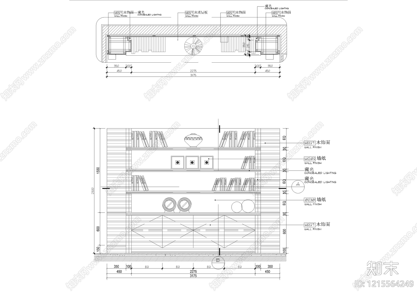柜体节点cad施工图下载【ID:1215564249】