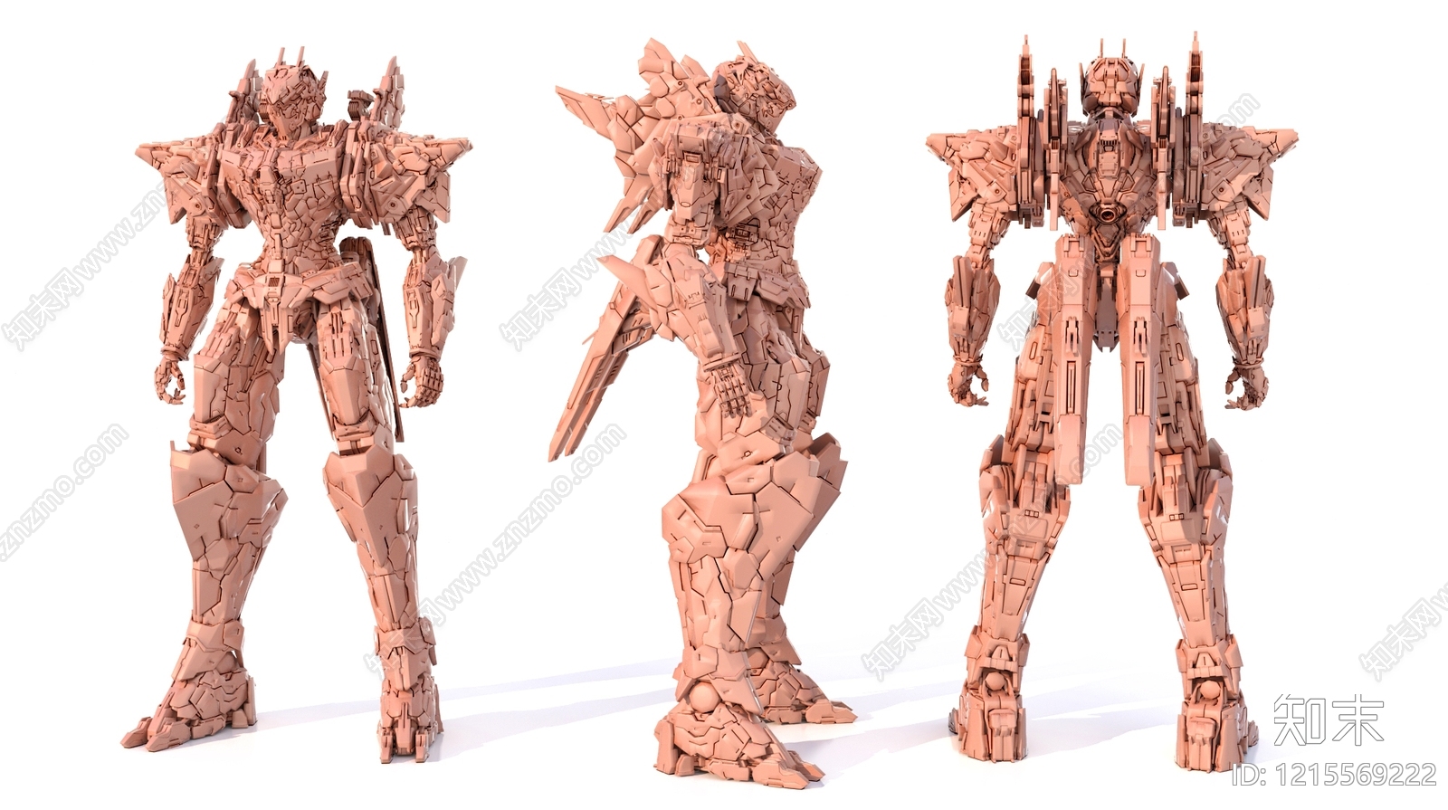 机械解构主义虚拟人物3D模型下载【ID:1215569222】