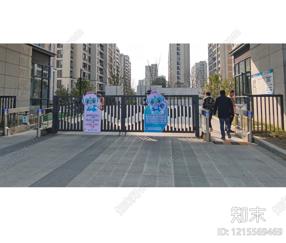 铁艺大门cad施工图下载【ID:1215569469】