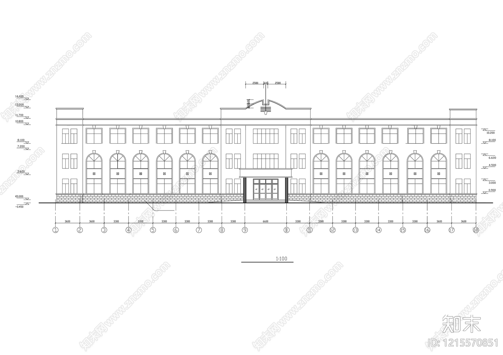 现代医院建筑cad施工图下载【ID:1215570851】