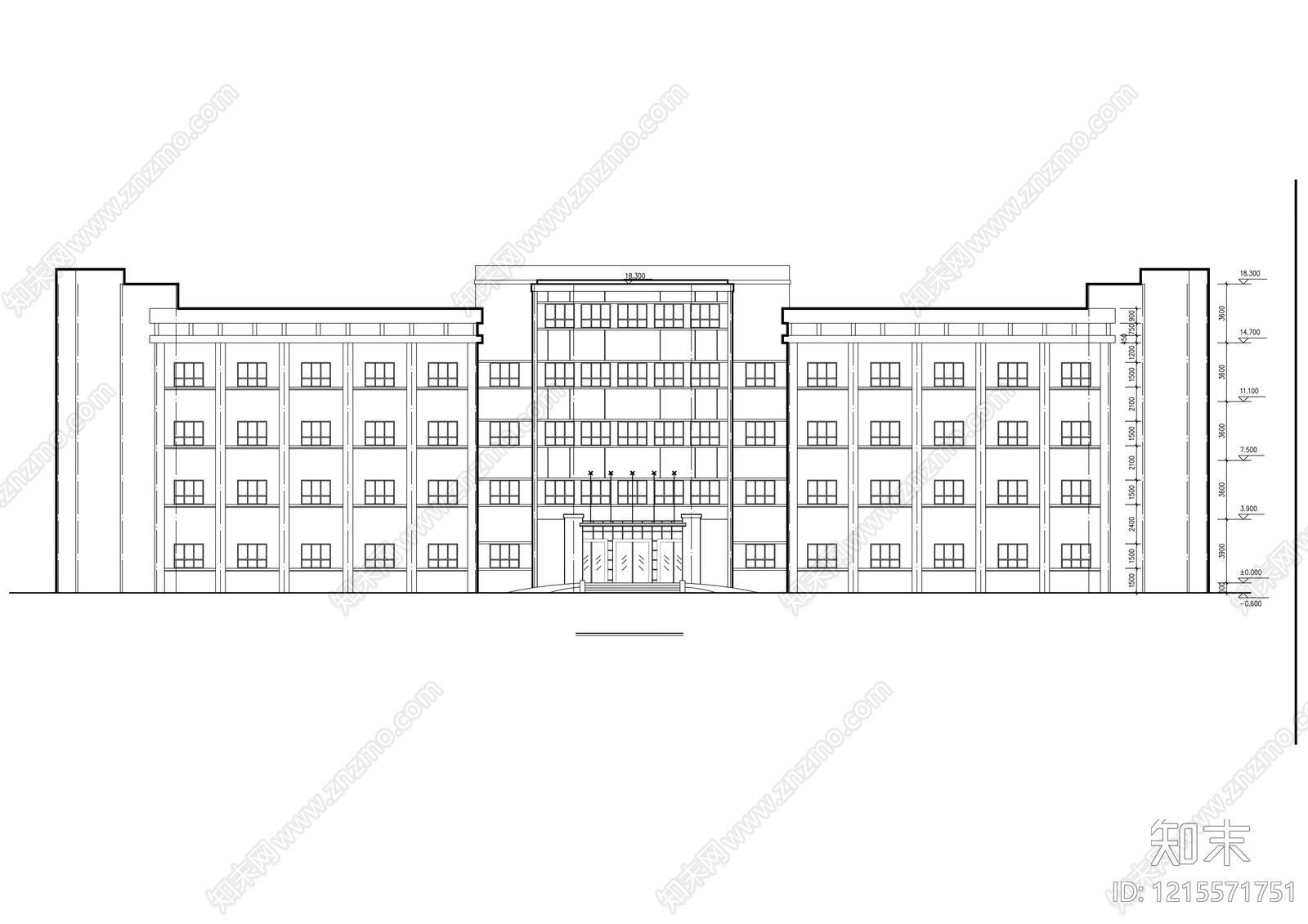 现代医院建筑cad施工图下载【ID:1215571751】