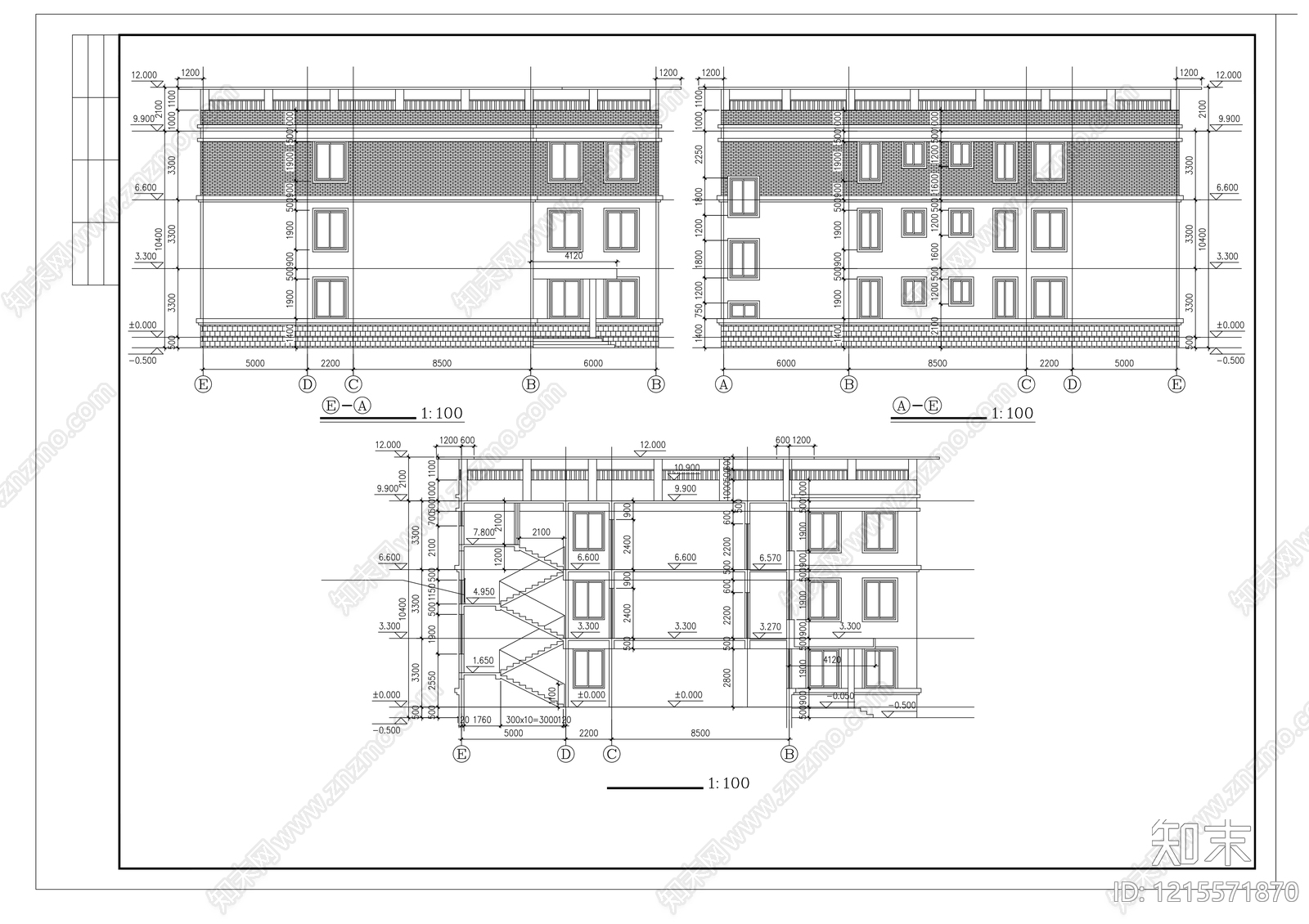 现代医院建筑cad施工图下载【ID:1215571870】