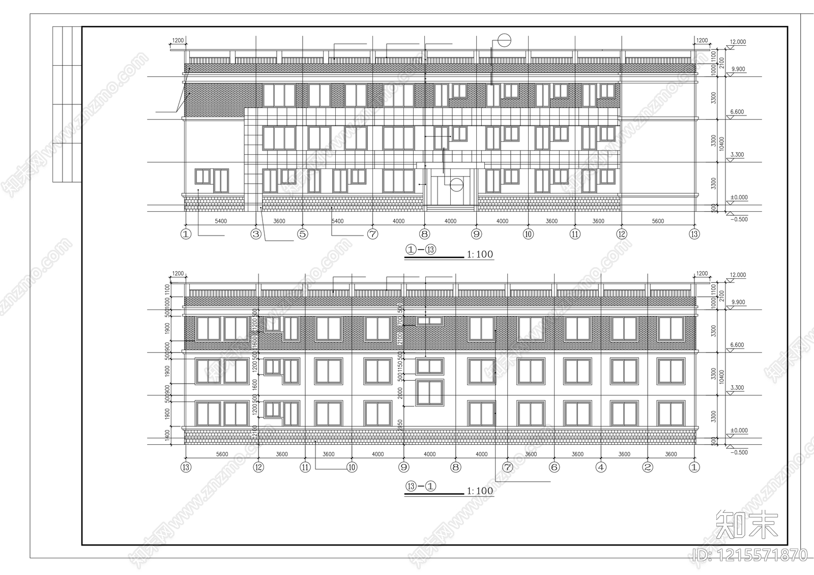 现代医院建筑cad施工图下载【ID:1215571870】
