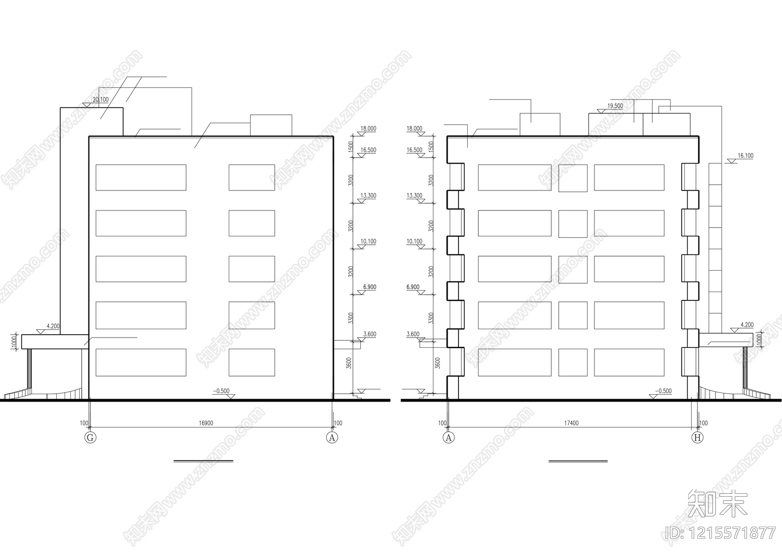 现代医院建筑cad施工图下载【ID:1215571877】