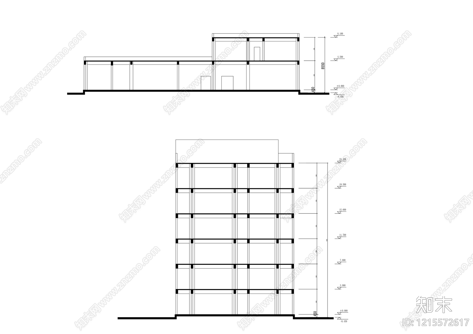 现代医院建筑cad施工图下载【ID:1215572617】
