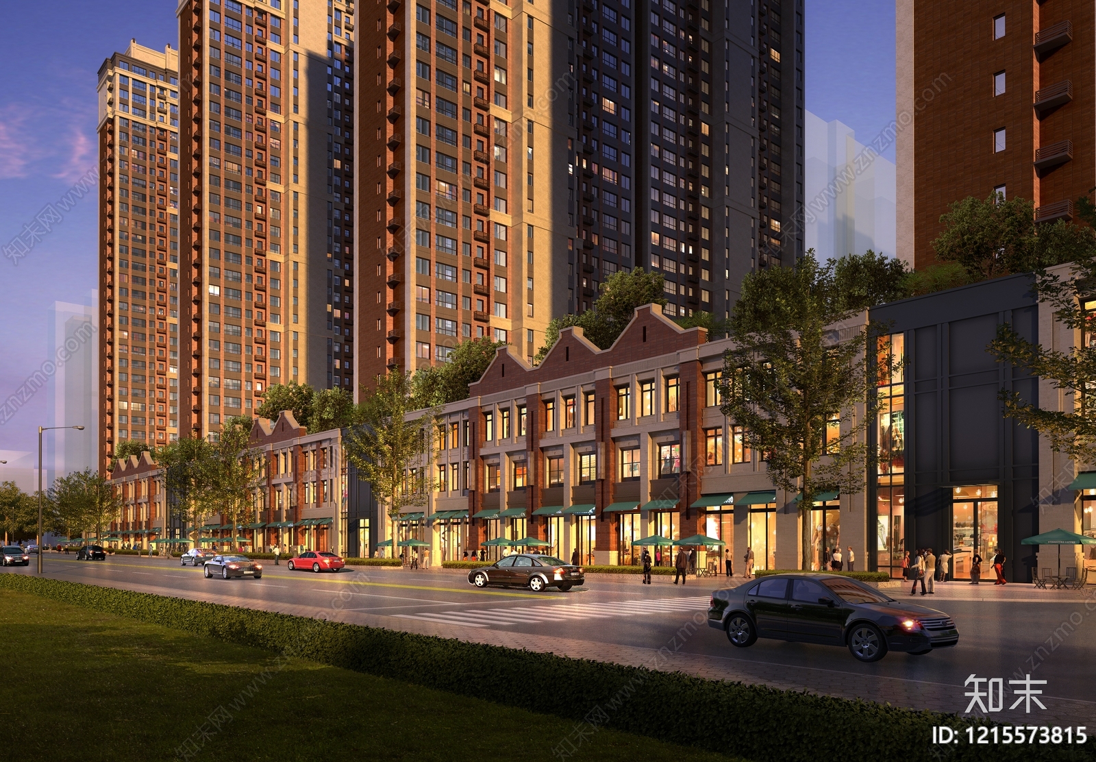 新古典主义小高层住宅楼3D模型下载【ID:1215573815】