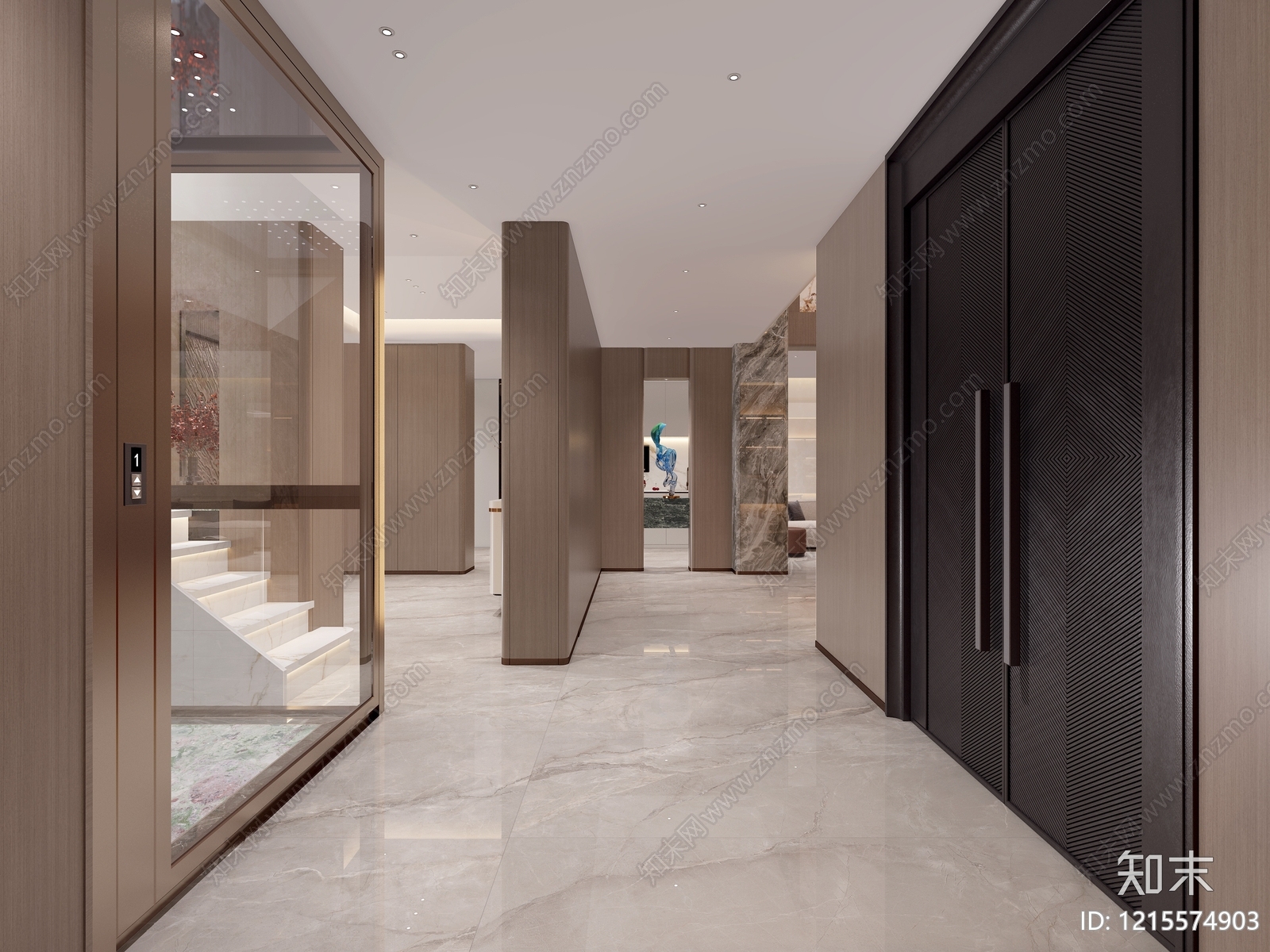 现代简约玄关3D模型下载【ID:1215574903】