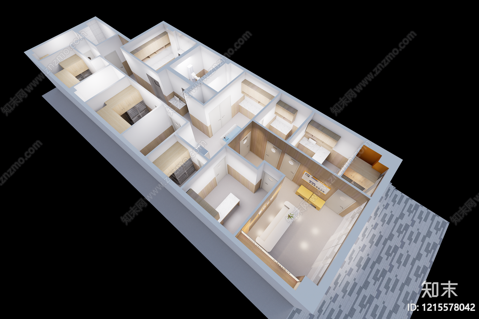 原木风宠物店SU模型下载【ID:1215578042】