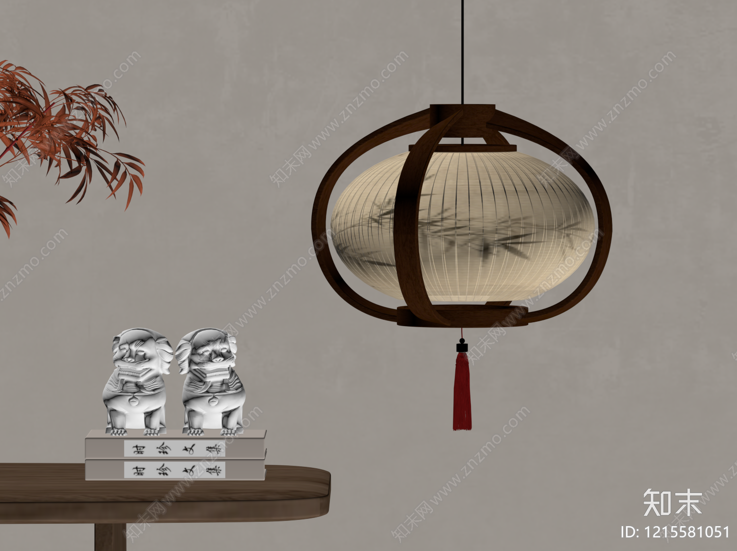 新中式灯笼SU模型下载【ID:1215581051】