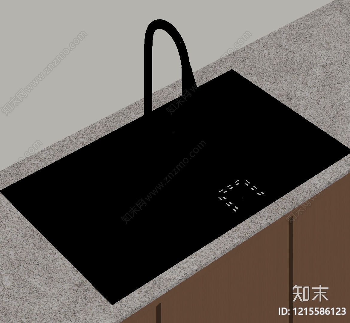 极简水槽SU模型下载【ID:1215586123】