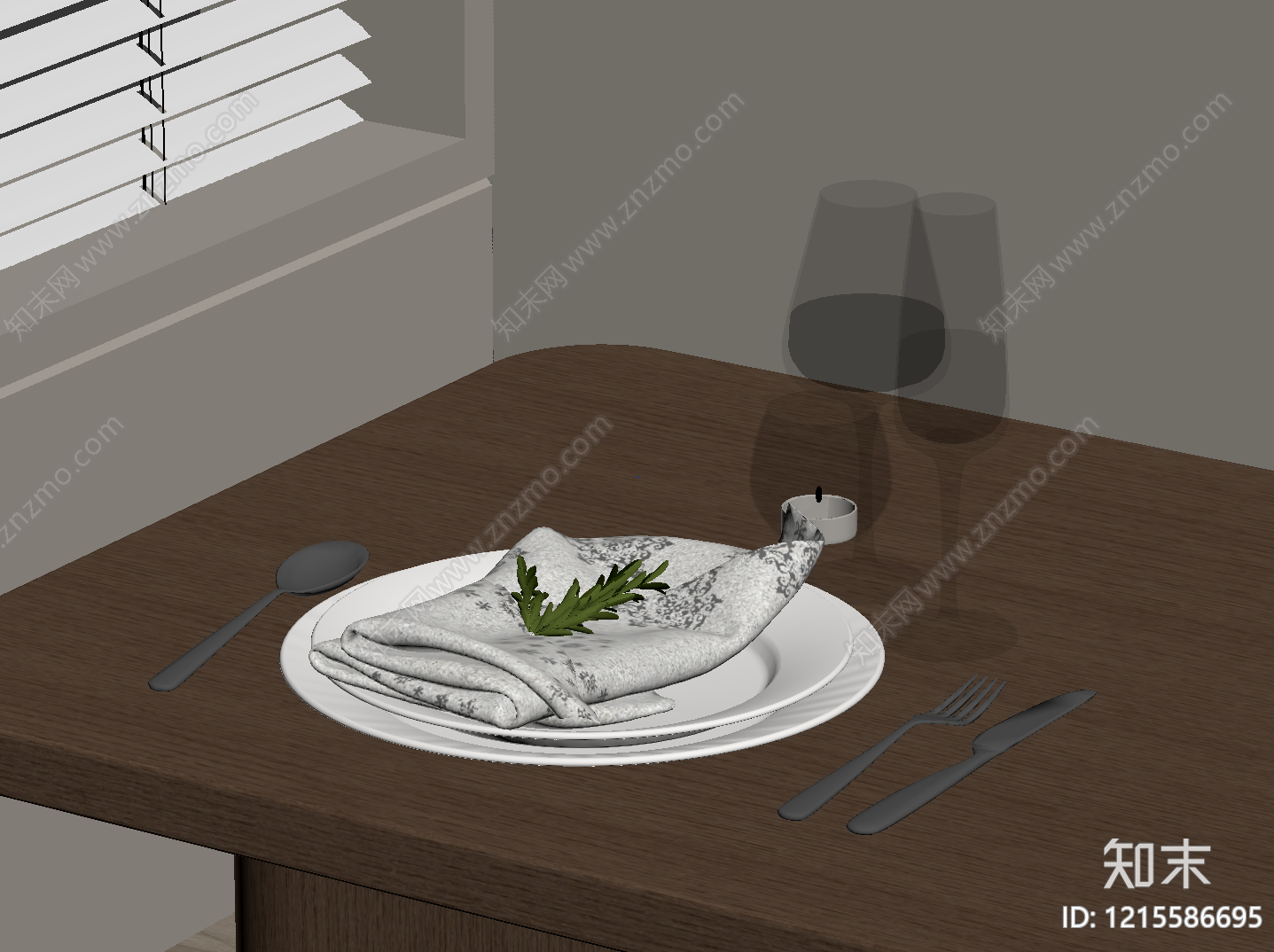 餐具SU模型下载【ID:1215586695】