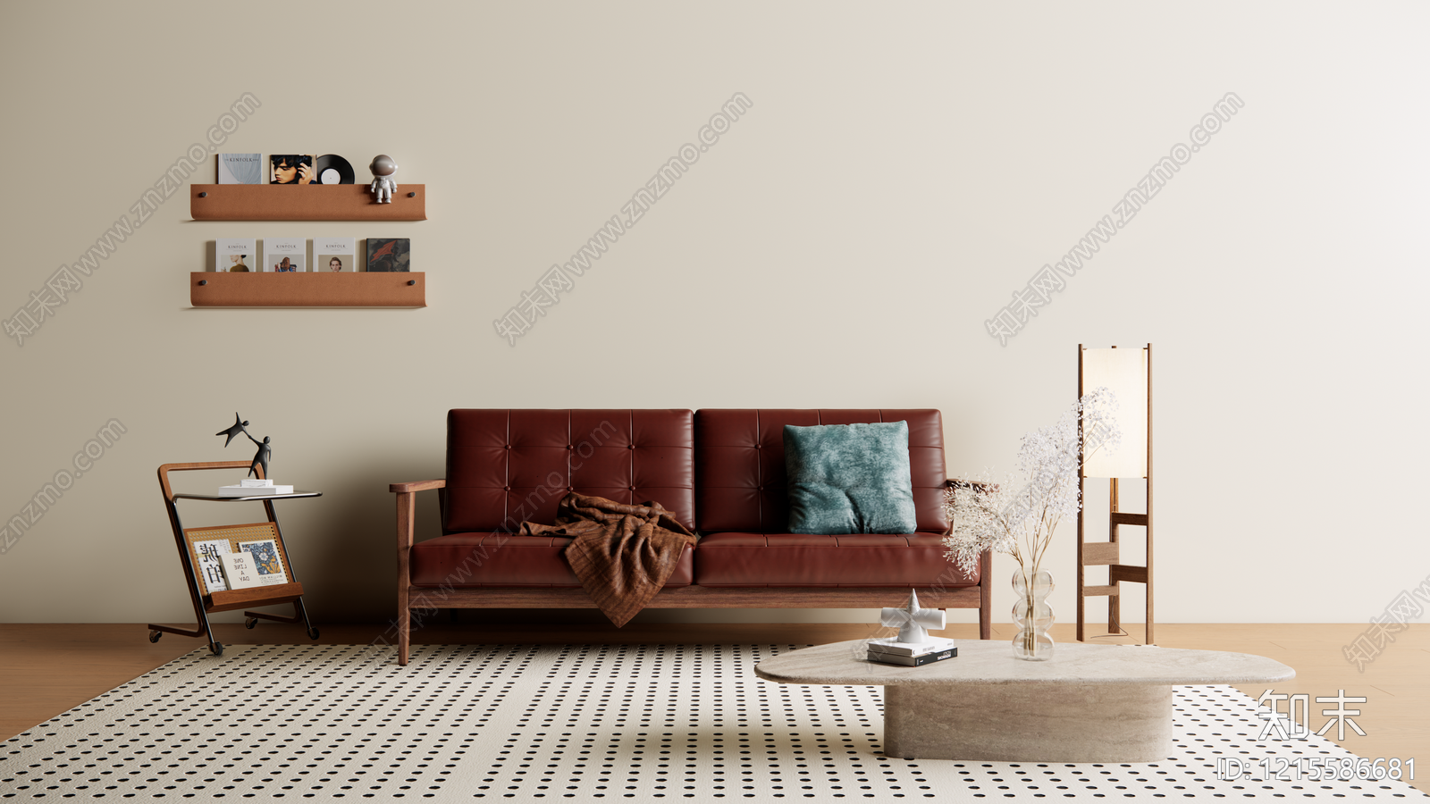 中古风家居客厅3D模型下载【ID:1215586681】