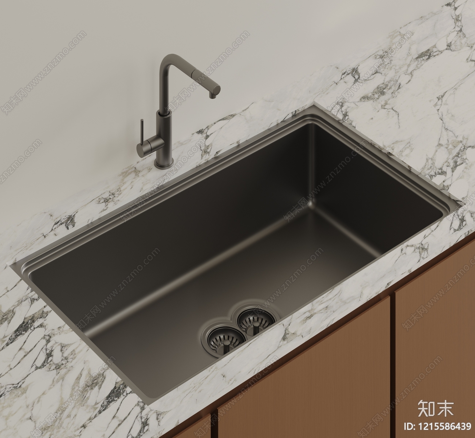 现代简约水槽SU模型下载【ID:1215586439】