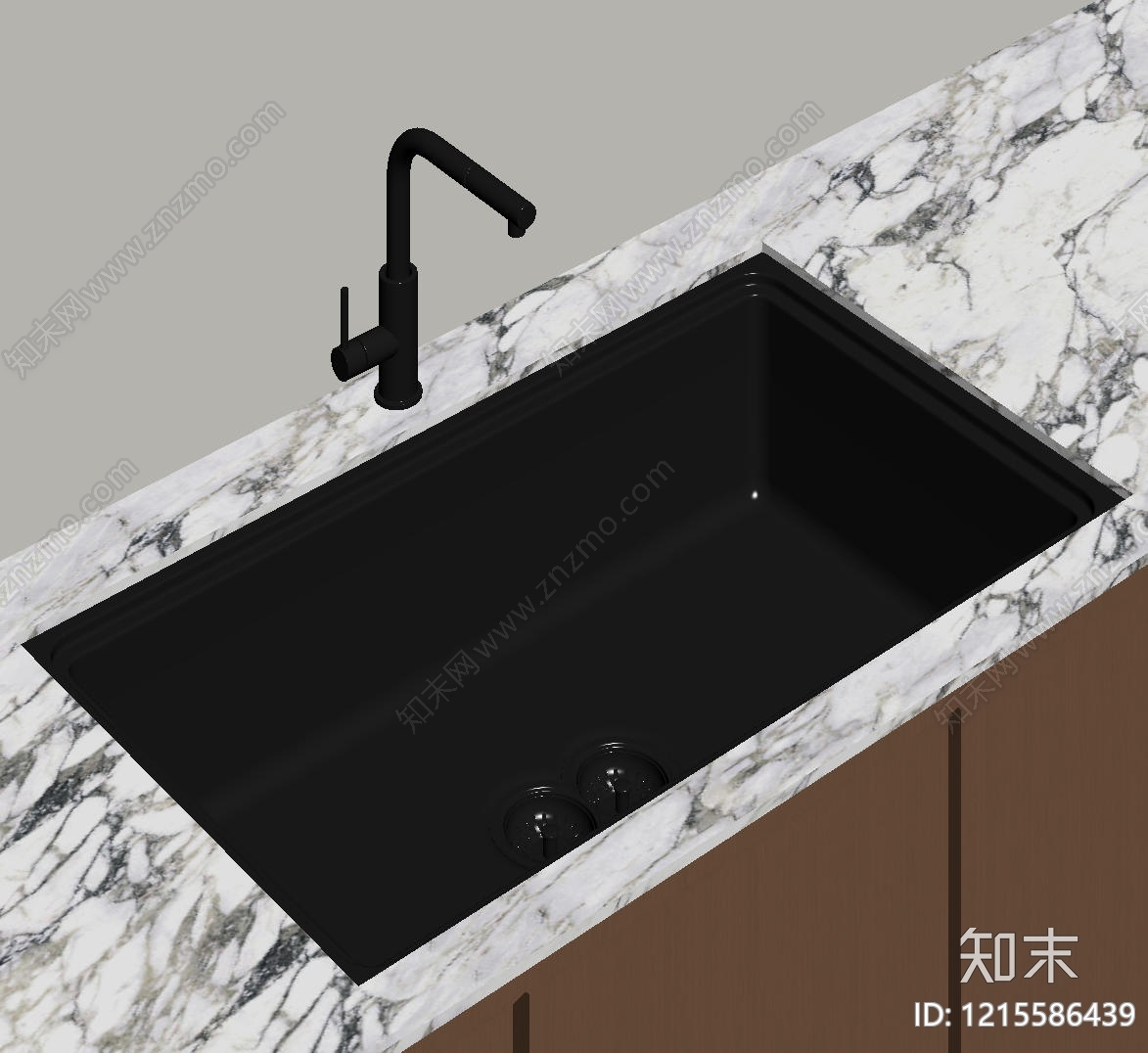 现代简约水槽SU模型下载【ID:1215586439】