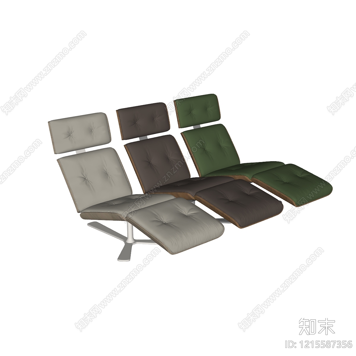 现代简约躺椅SU模型下载【ID:1215587356】