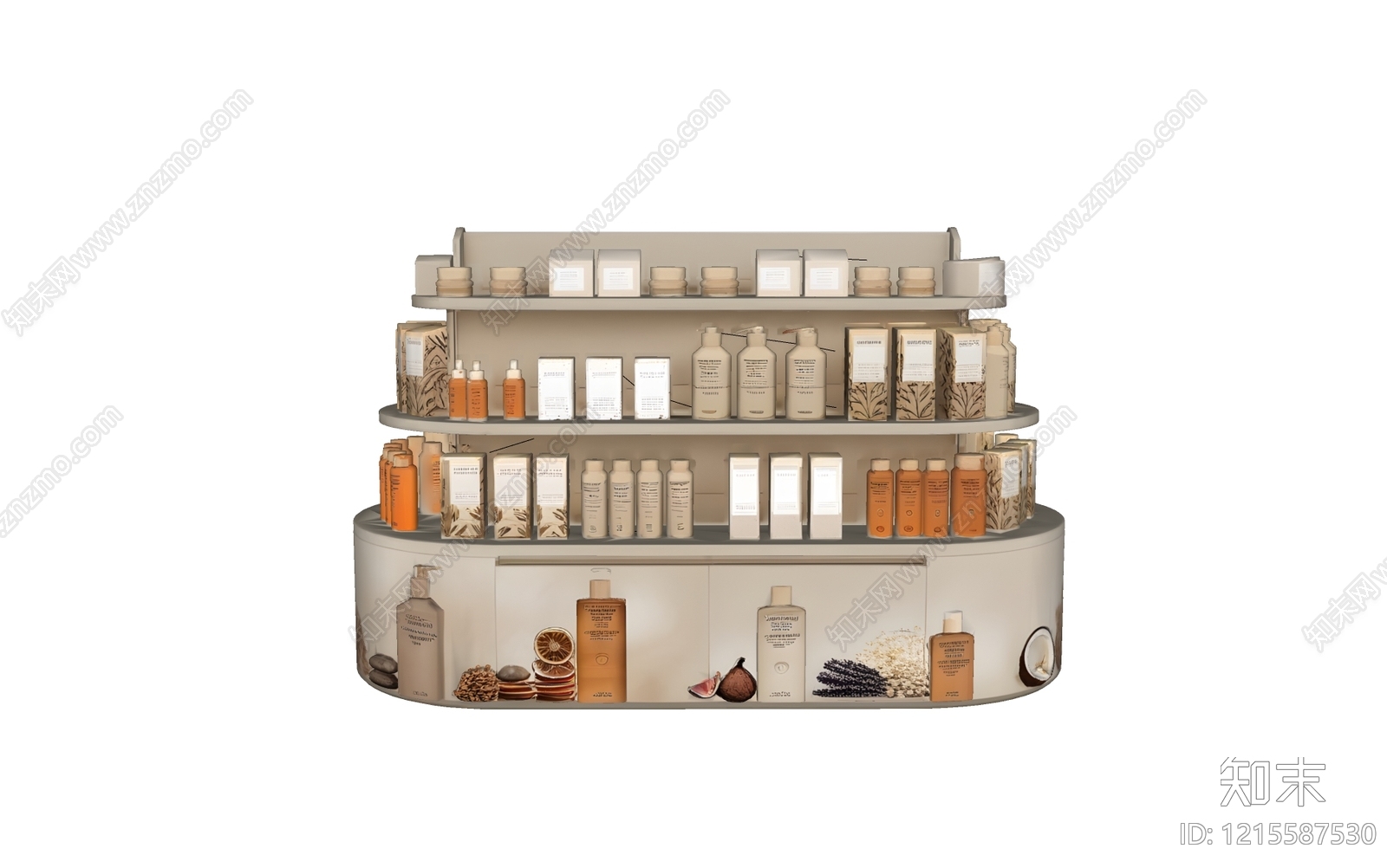 现代化妆品展台SU模型下载【ID:1215587530】