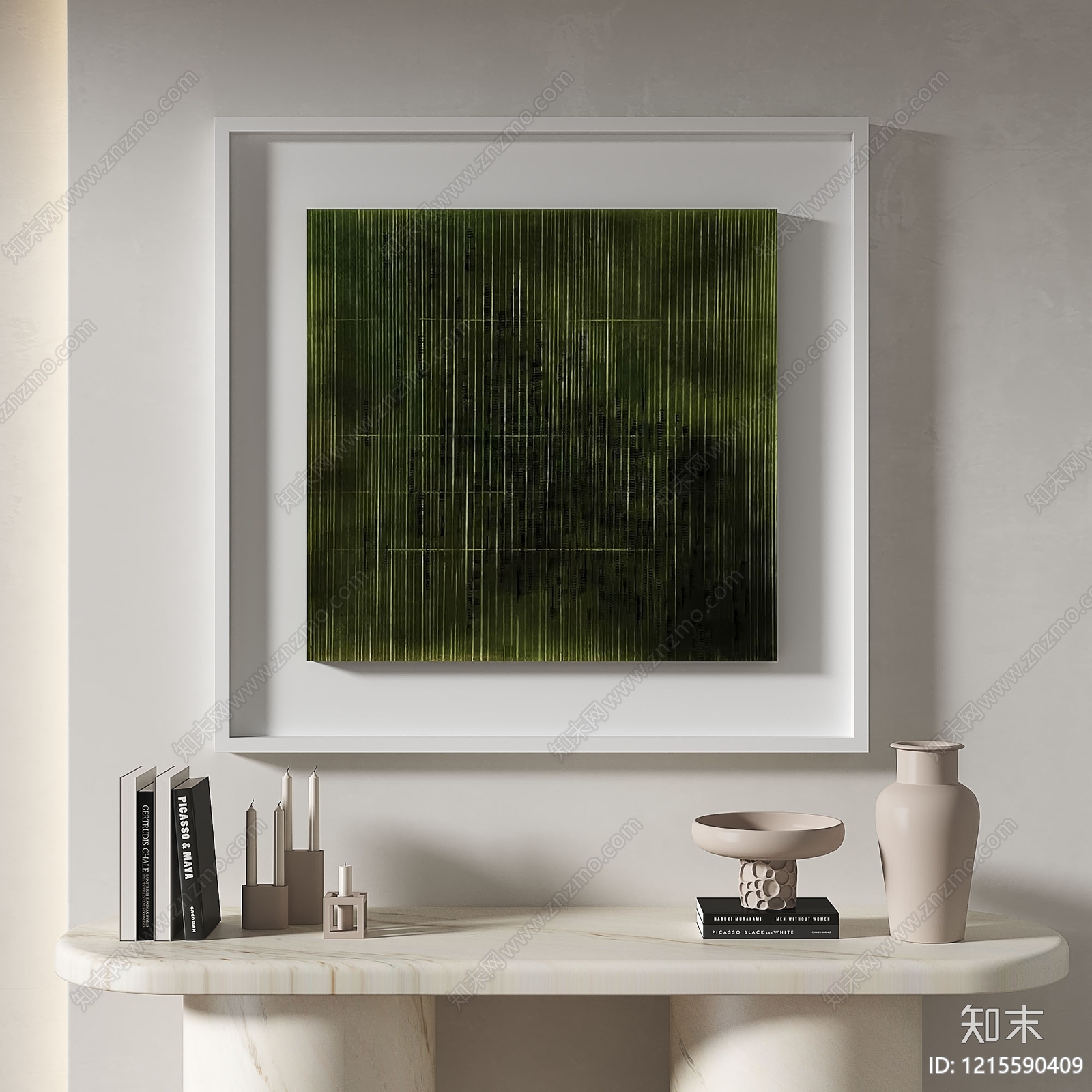 奶油风玄关3D模型下载【ID:1215590409】