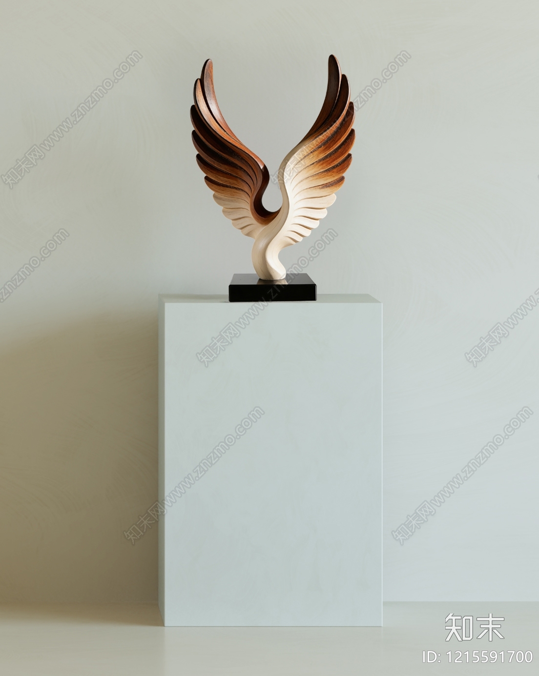 极简雕塑摆件3D模型下载【ID:1215591700】