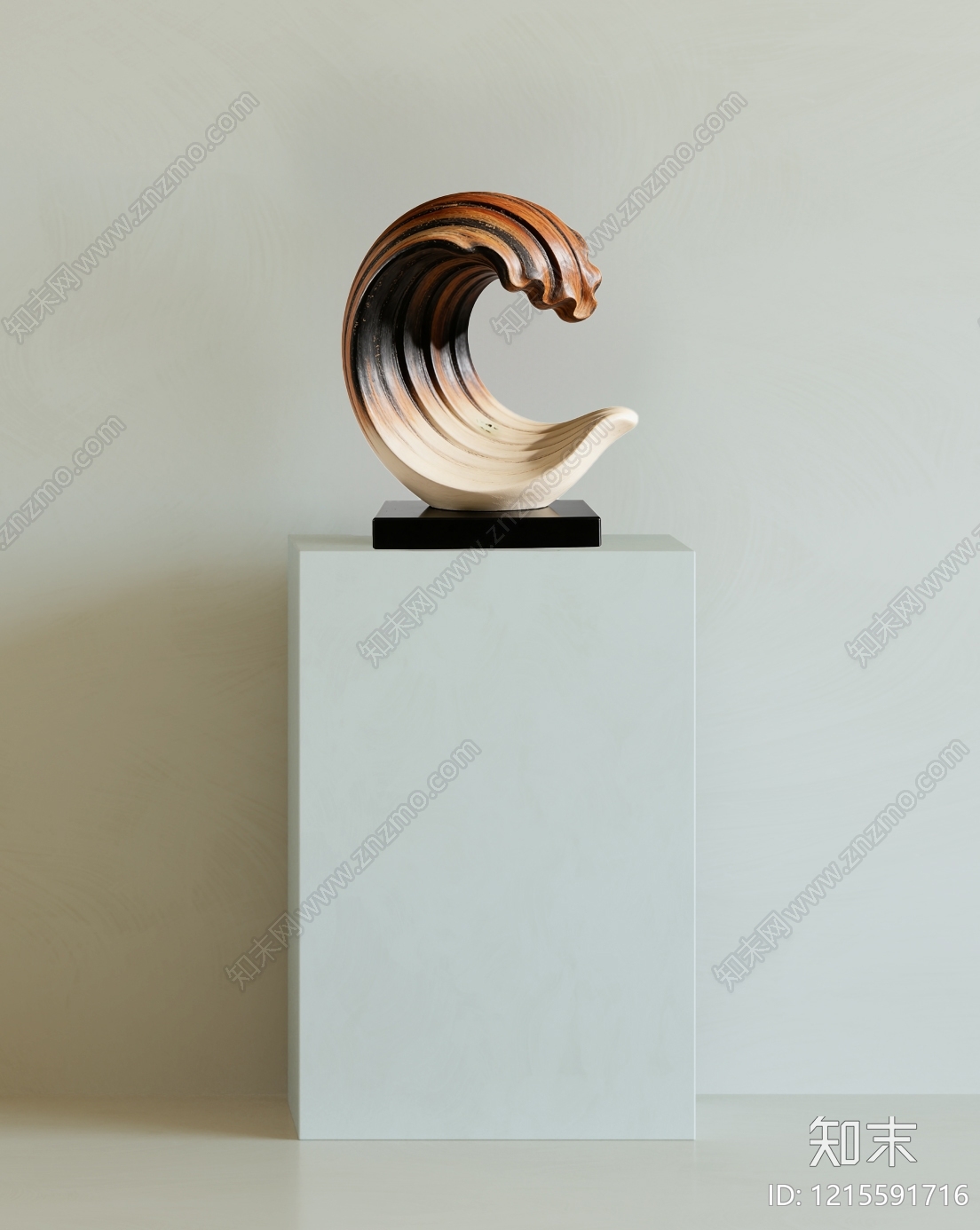 极简雕塑摆件3D模型下载【ID:1215591716】