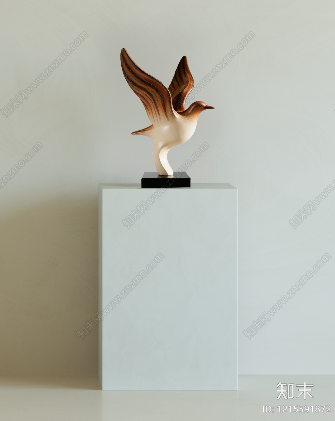 极简雕塑摆件3D模型下载【ID:1215591872】