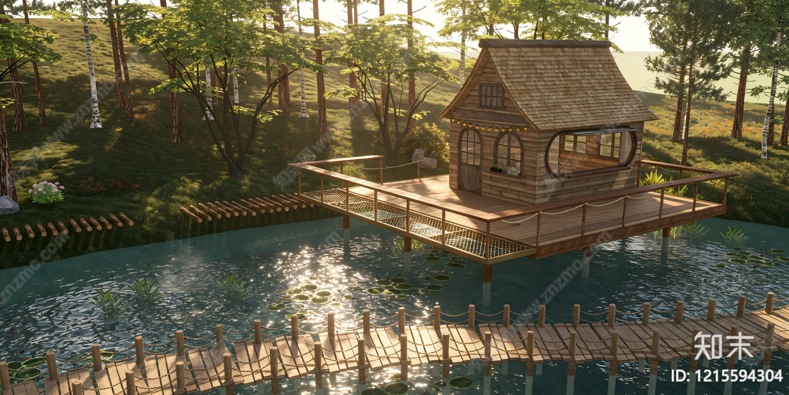 日式木屋SU模型下载【ID:1215594304】