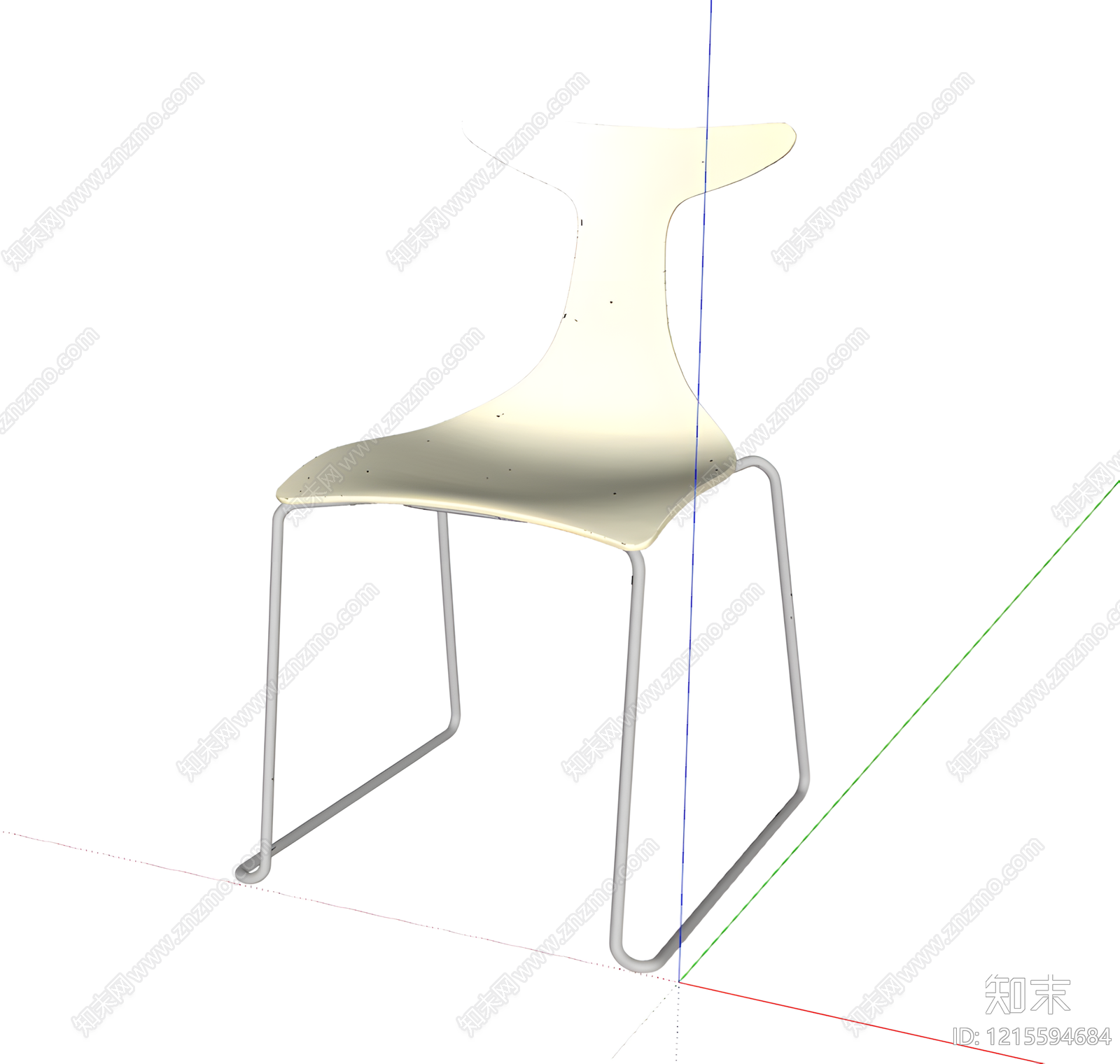 现代简约餐椅SU模型下载【ID:1215594684】