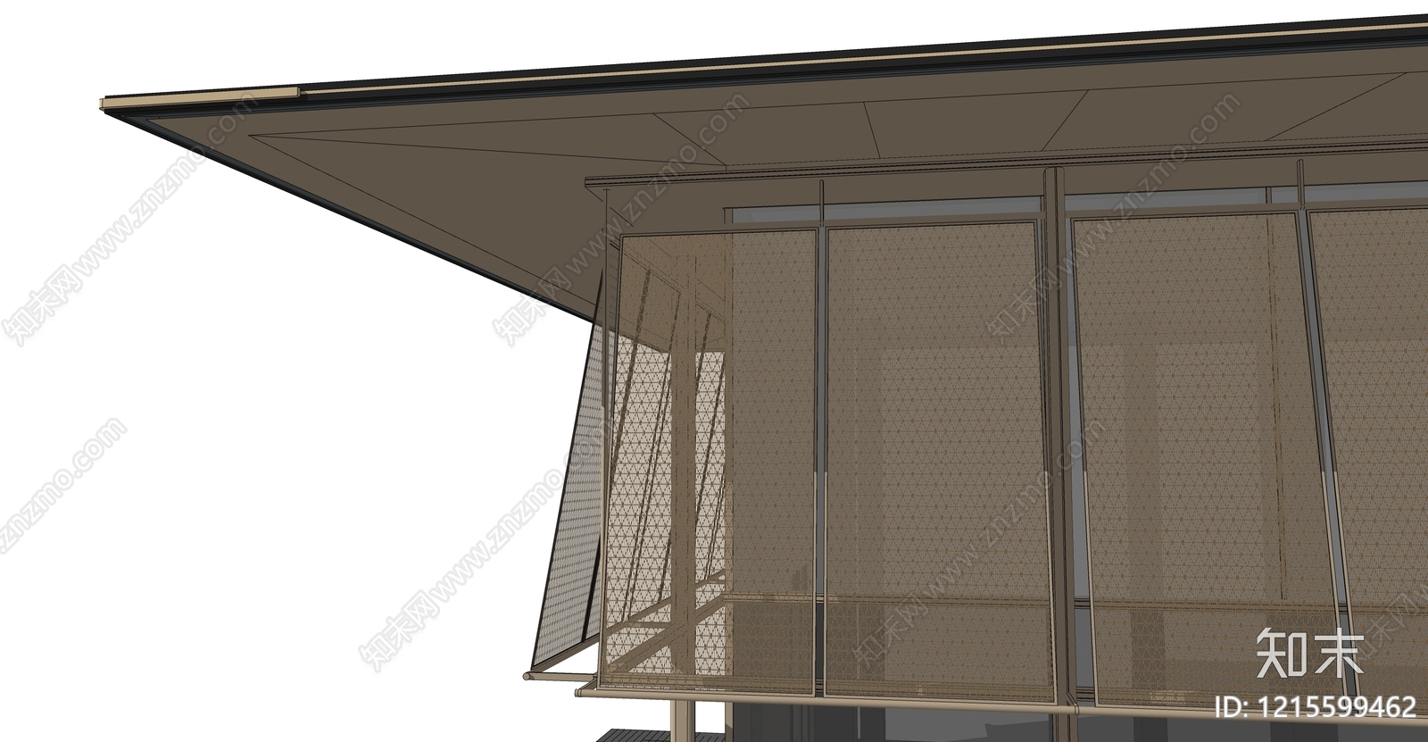 新中式小公建SU模型下载【ID:1215599462】