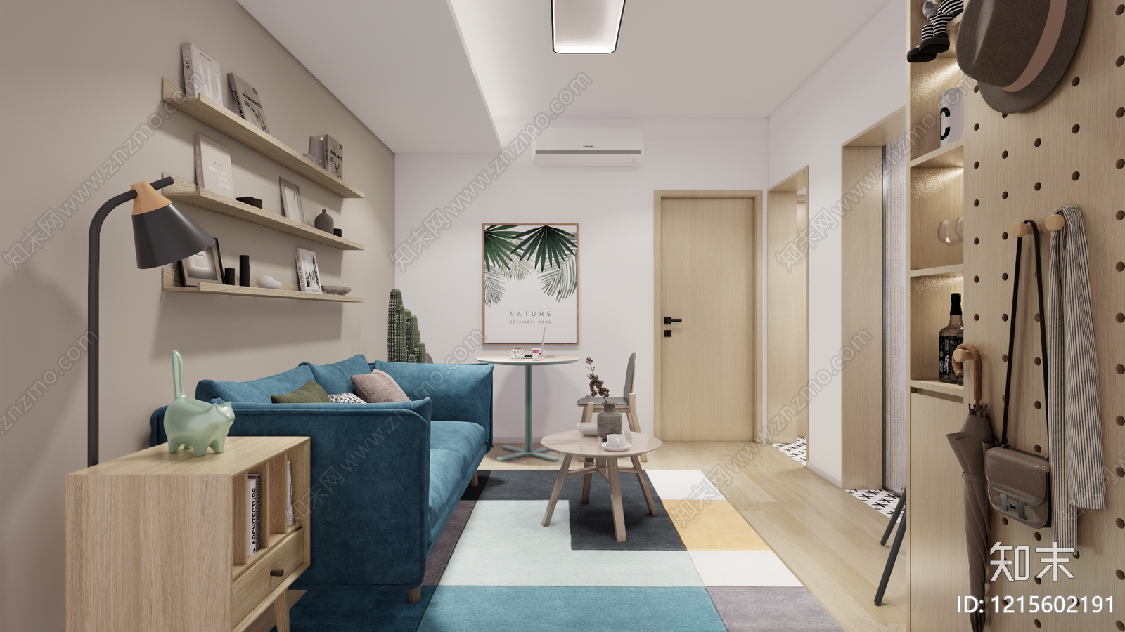 北欧风公寓SU模型下载【ID:1215602191】