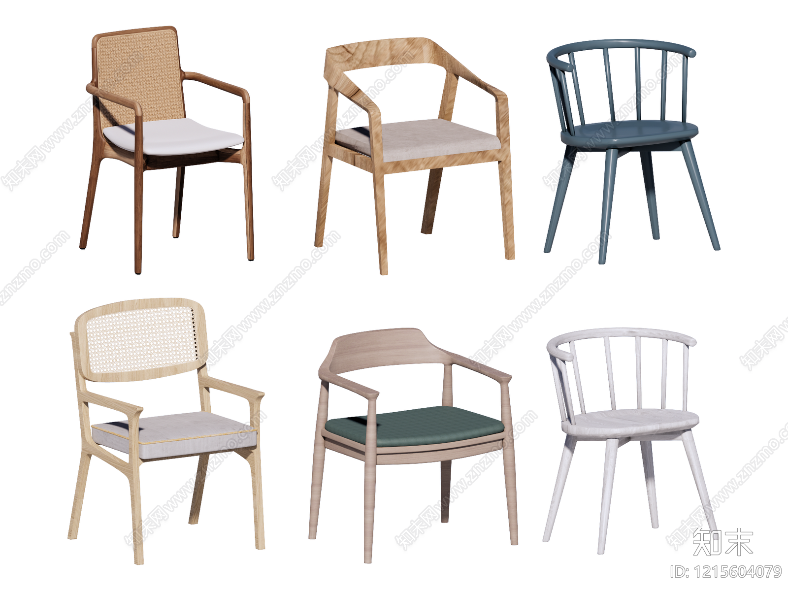 日式原木餐椅SU模型下载【ID:1215604079】