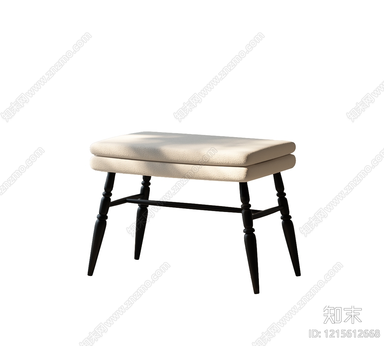 中古风沙发凳3D模型下载【ID:1215612668】